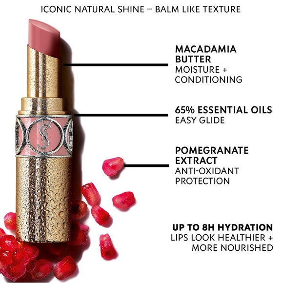 💋YSL Rouge Volupté Shine Lipstick Balm - 122 Burnt Zellige - Picture 4 of 5